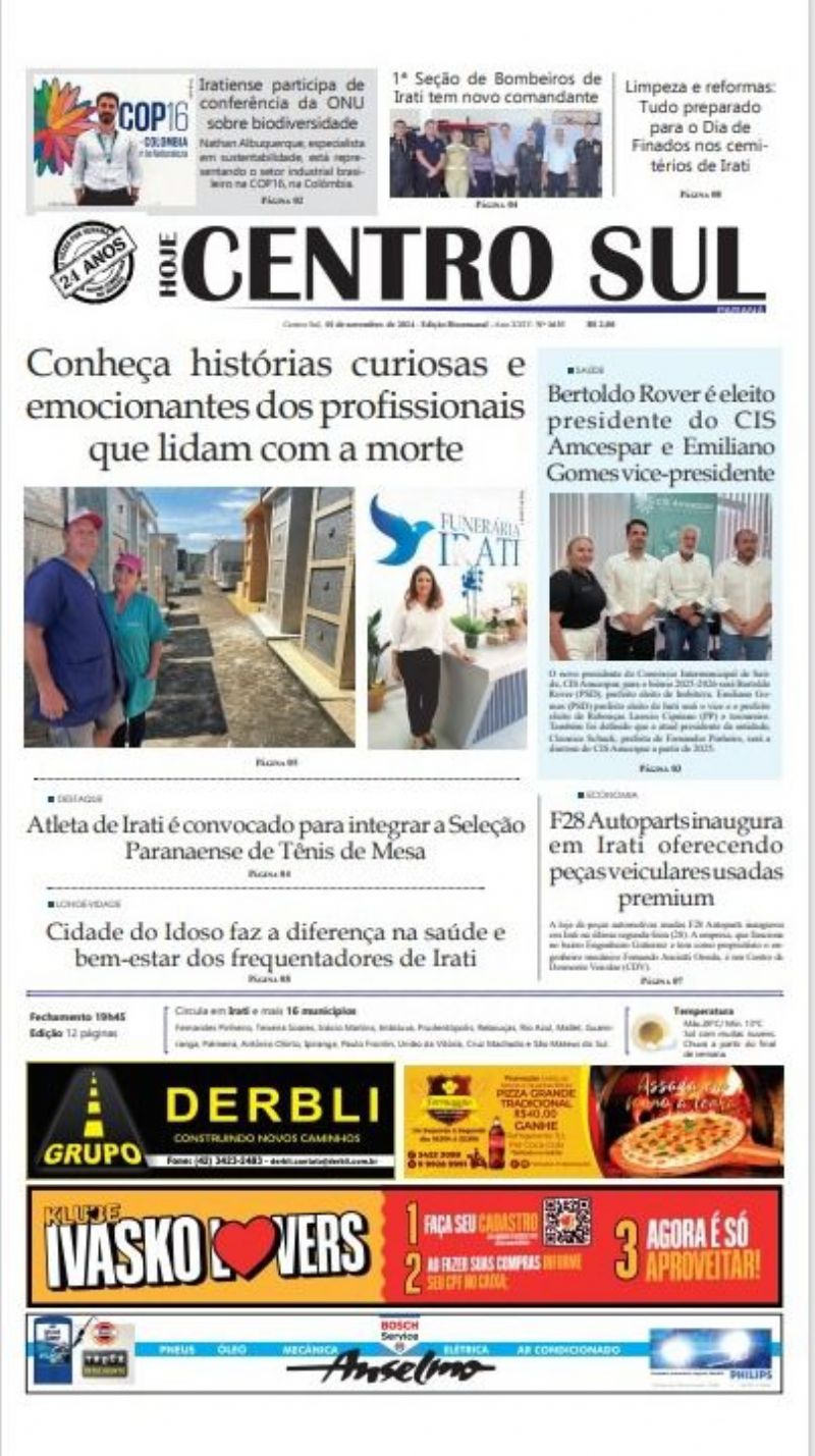 A Edição 1635 do Jornal Hoje Centro Sul já está nas bancas! 🗞️