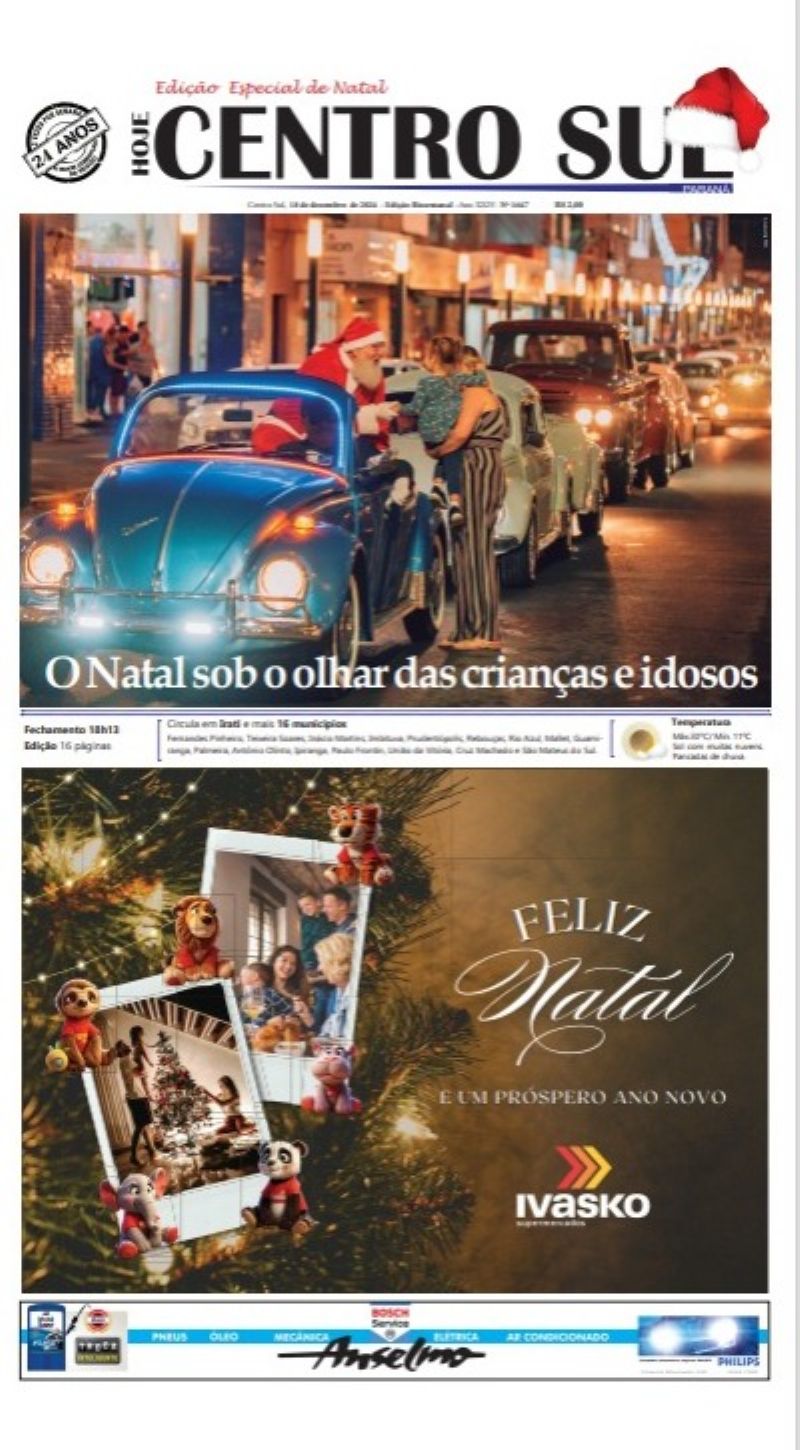 🎄🗞️ A edição especial de natal (n° 1647) já está nas bancas!