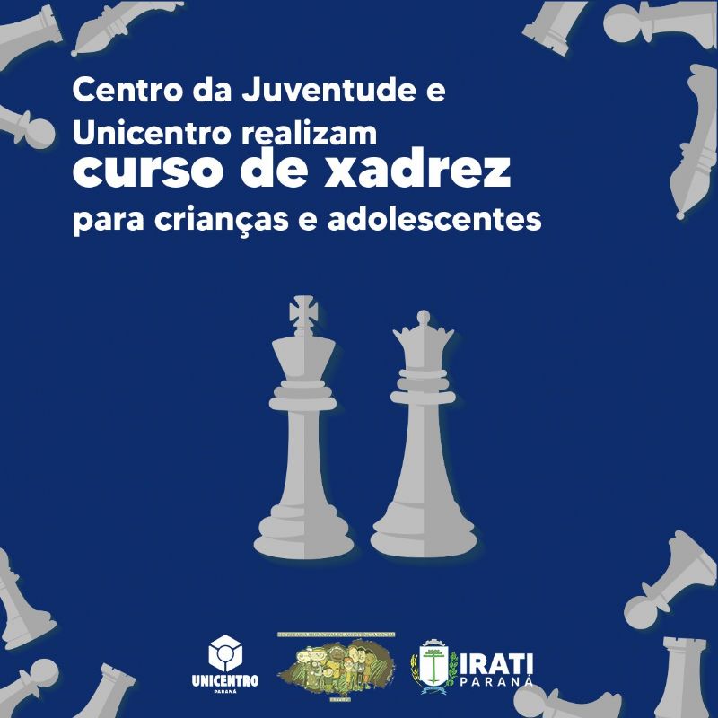 Curso de Xadrez para crianças e adolescentes está com inscrições abertas