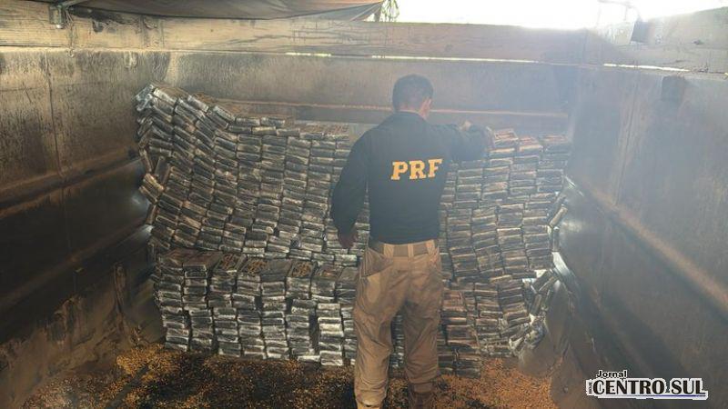 PRF apreende mais de 600 kg de cocaína no Paraná e realiza a maior apreensão da droga no país em 2025