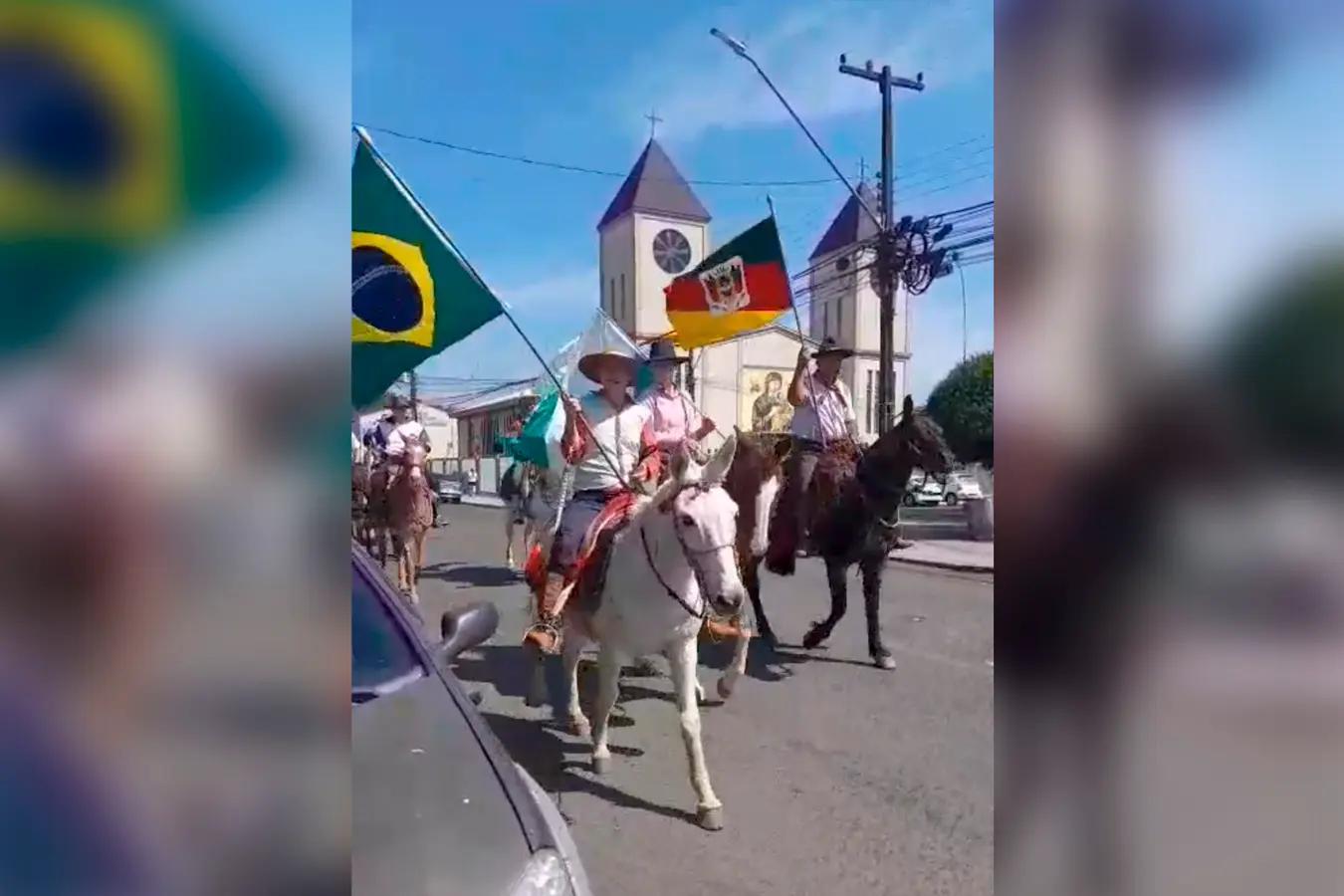 Cavalgada para comemorar o dia do Gaúcho aconteceu no último sábado (20)
