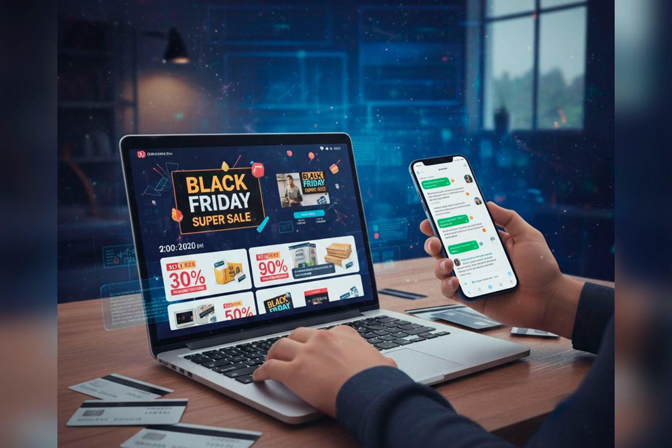 Alerta Black Friday e 13º: Golpes digitais crescem 314% com falsa venda e IA
