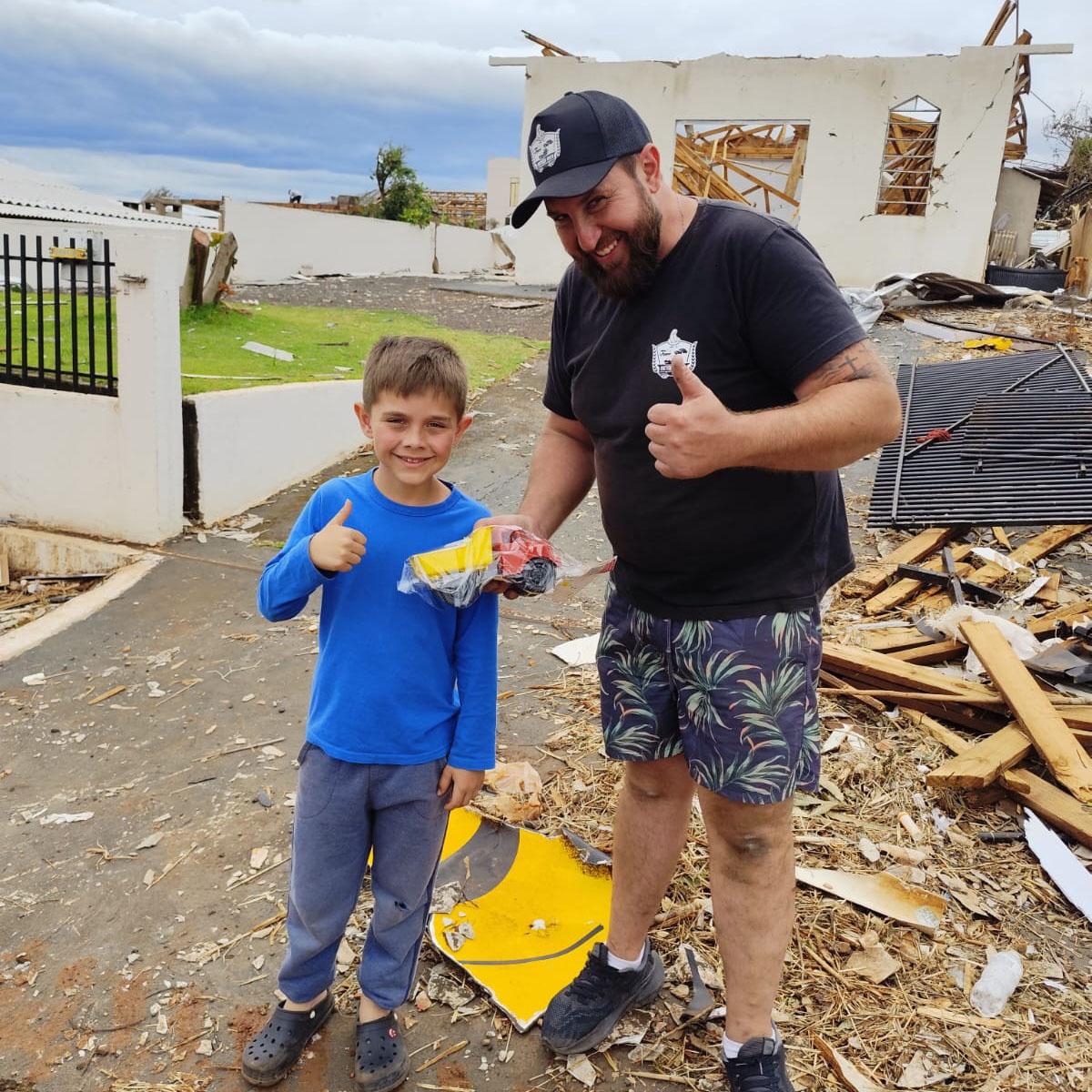 Grupo de iratienses leva solidariedade aos moradores de Rio Bonito do Iguaçu