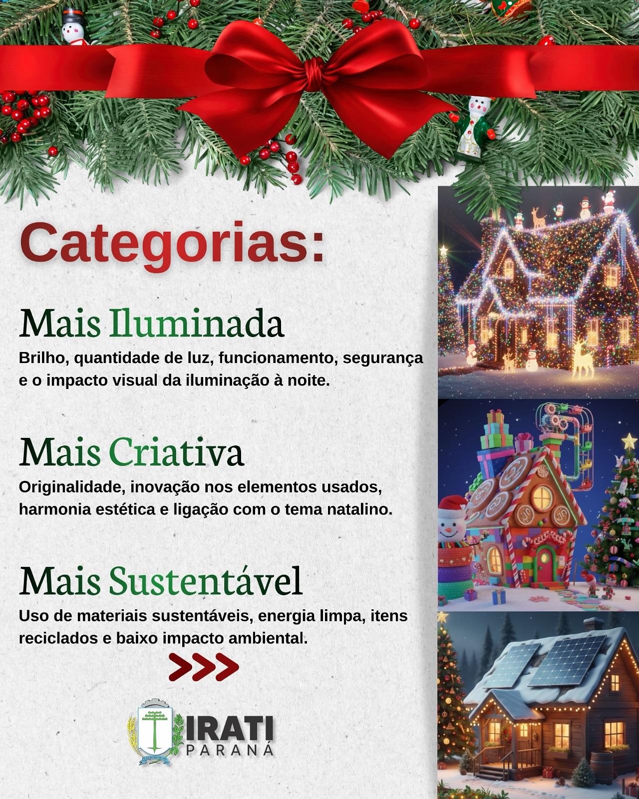 Inscrições para o concurso de decoração de Natal de Irati estão abertas