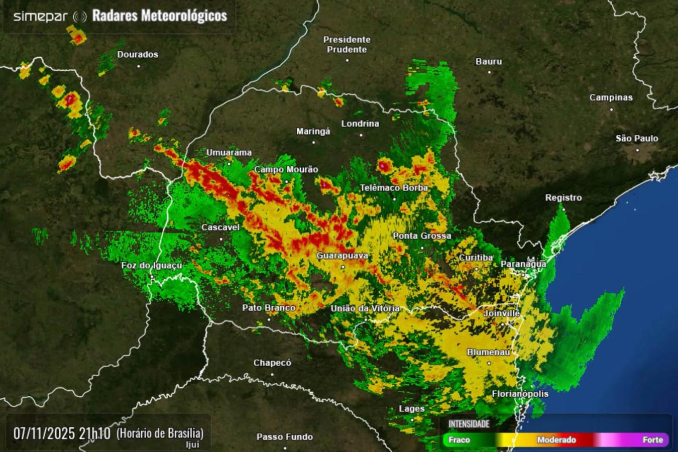 Município de Rio Bonito do Iguaçu foi atingido por um tornado, confirma Simepar