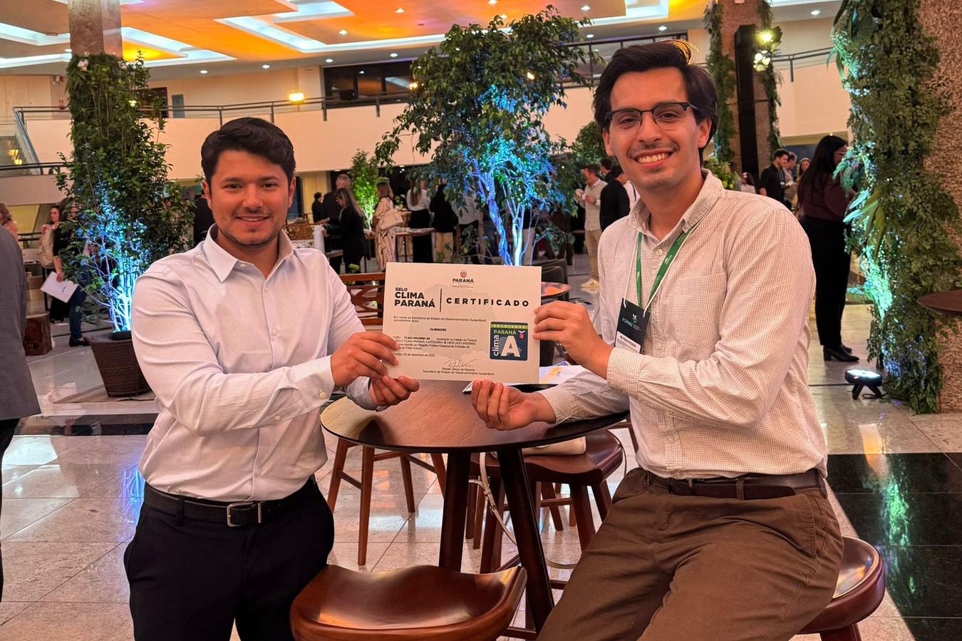 Climadek ganha o Selo Clima Paraná na categoria A pelo segundo ano consecutivo