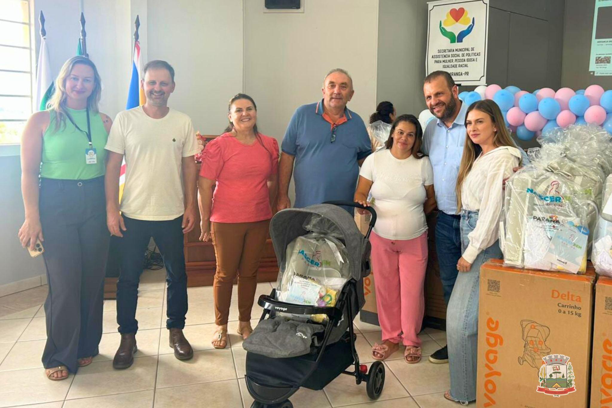 Fernandes Pinheiro recebe kits de enxoval para apoio a gestantes