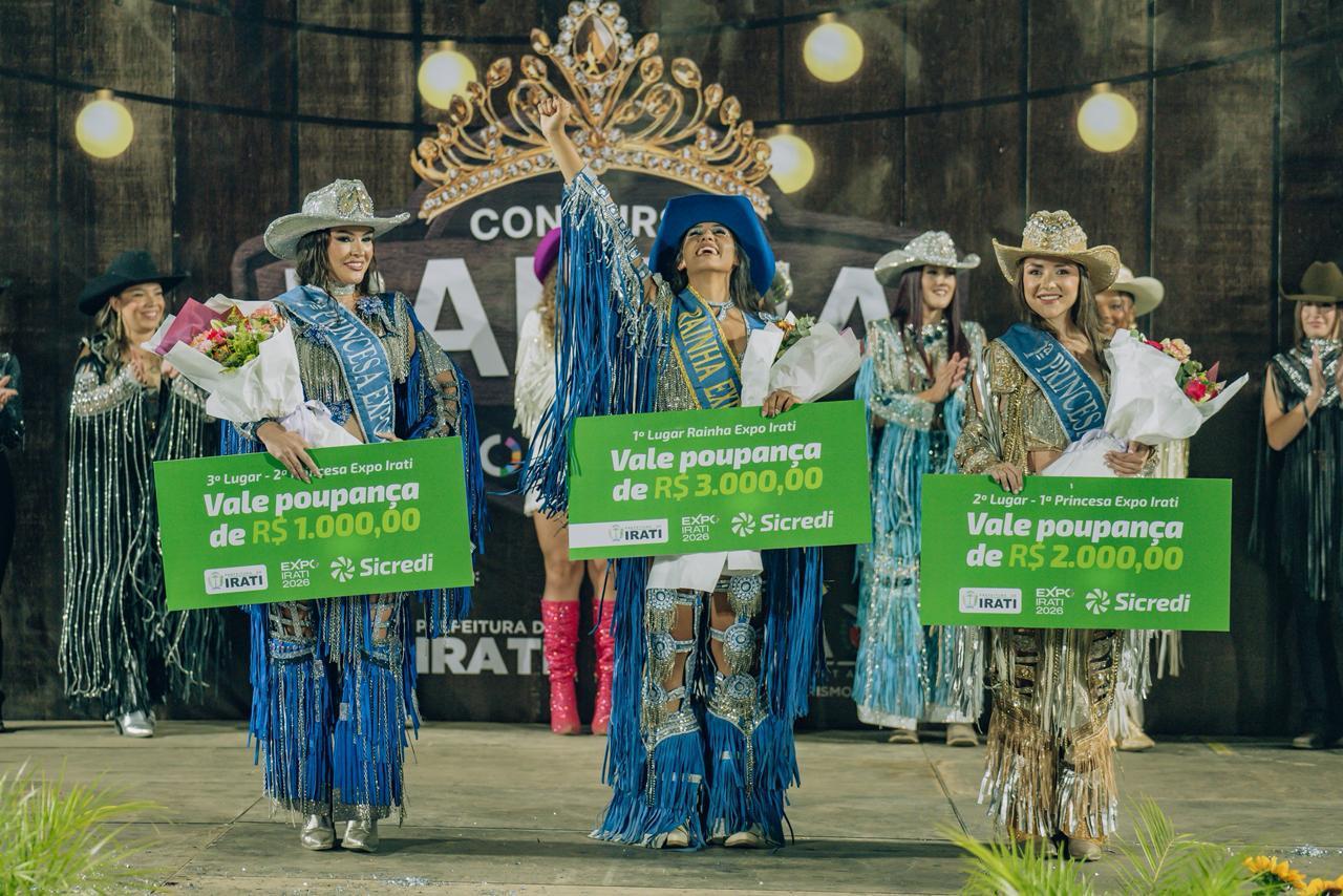 Concurso elege Rainha e Princesas da Expo Irati 2026 em Irati