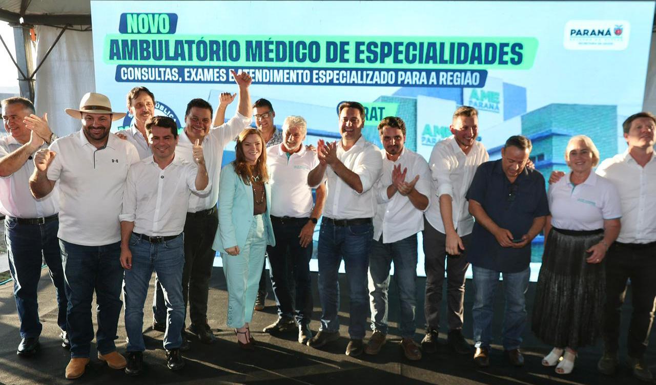 Ratinho Jr. inaugura Ambulatório de Especialidades e libera recursos para Parque Tecnológico em Irati