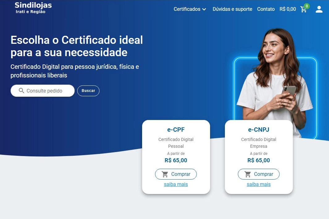 Sindilojas Irati lança emissão de Certificado Digital com o menor custo da região