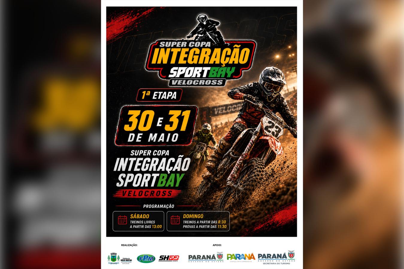 1ª Super Copa Integração SportBay Velocross ocorrerá em Inácio Martins no fim de semana