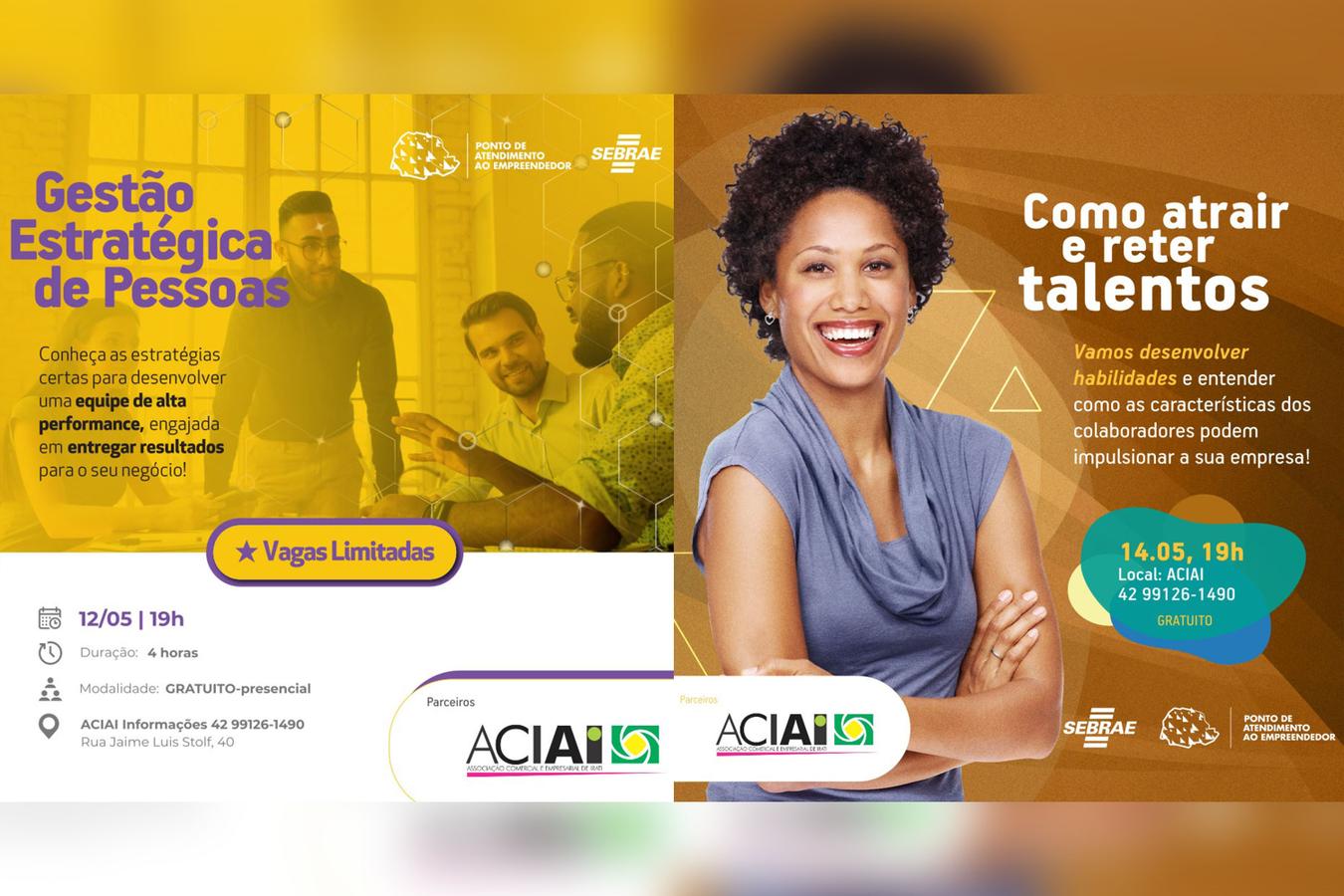 Aciai e Sebrae promovem workshops gratuitos para empresários sobre gestão de pessoas