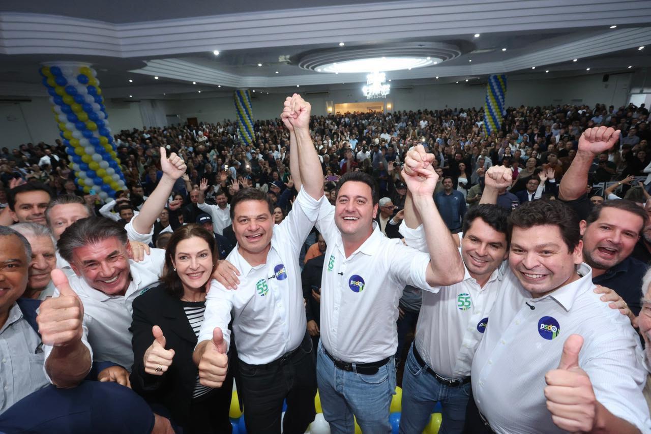 PSD Paraná reúne mais de 3 mil pessoas em Cascavel e transforma encontro em demonstração de força política no Oeste