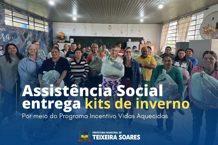 Teixeira Soares realiza a entrega de Kits de inverno às famílias carentes