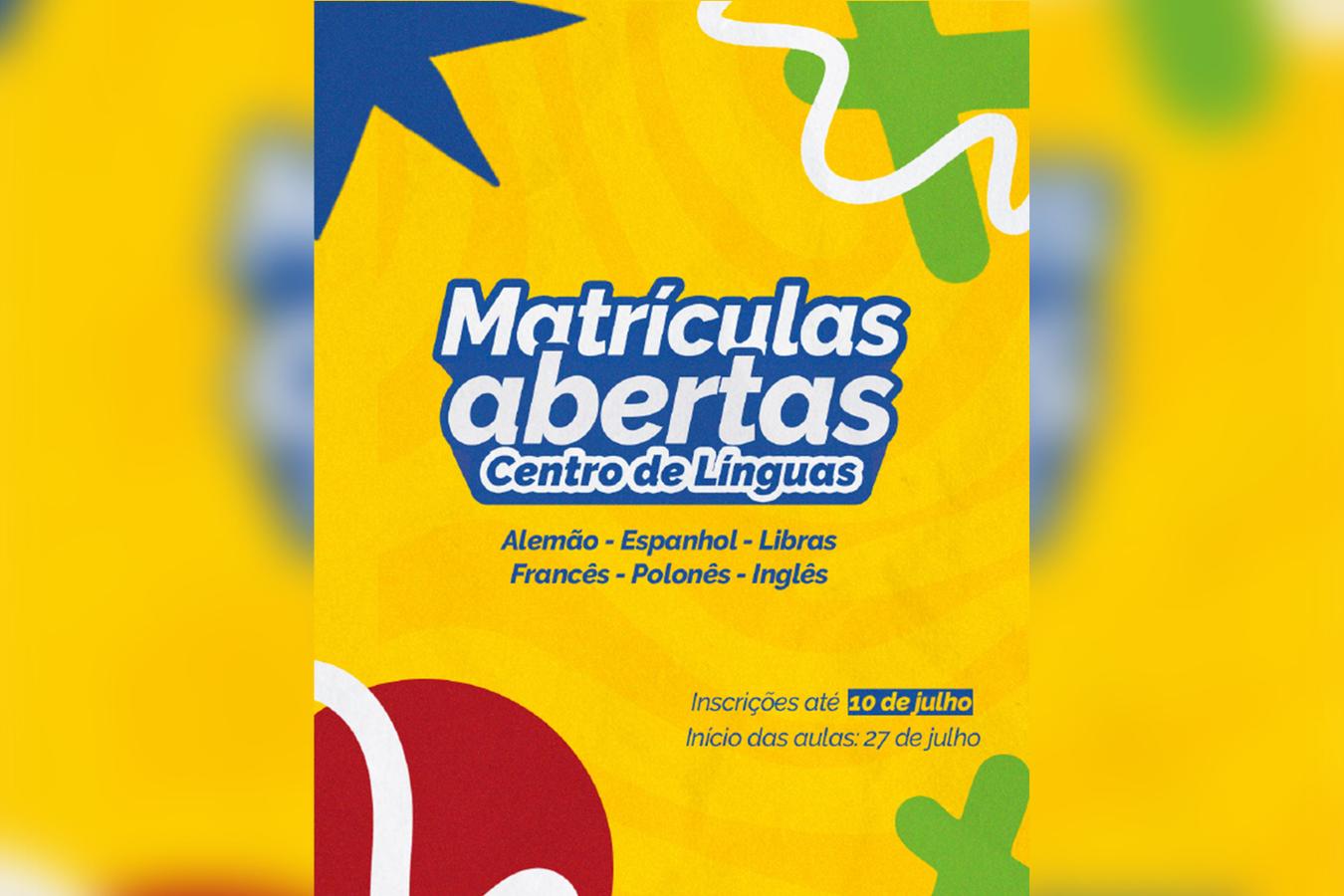 Centro de Línguas da Unicentro está com matrículas abertas para as turmas do 2º semestre