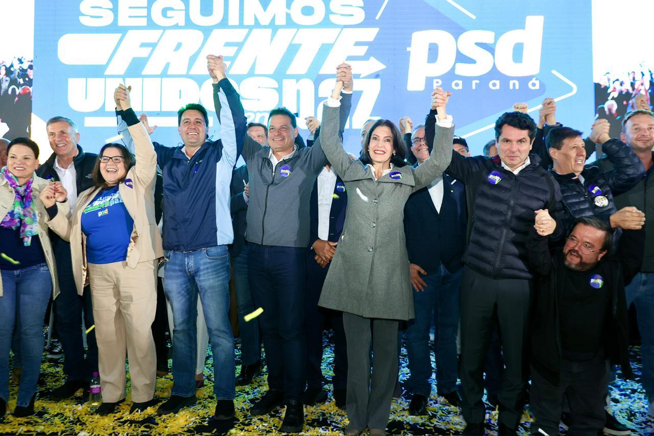 “Vamos seguir o modelo do progresso do Paraná”, diz Sandro Alex em encontro do PSD Paraná em Pinhais