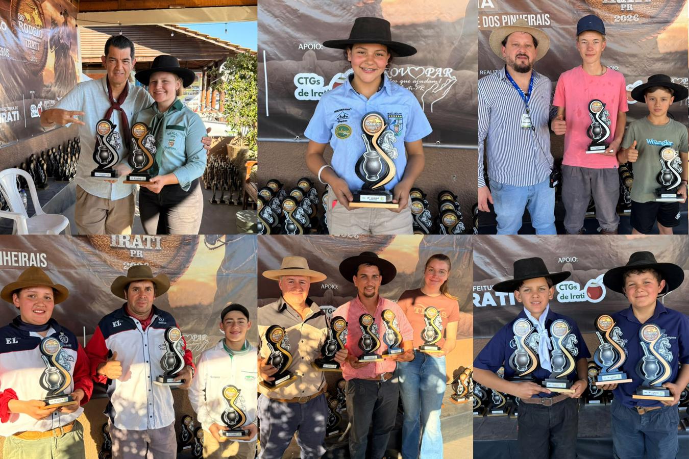 Prefeitura divulga fotos dos campeões do 36º Rodeio Crioulo de Integração