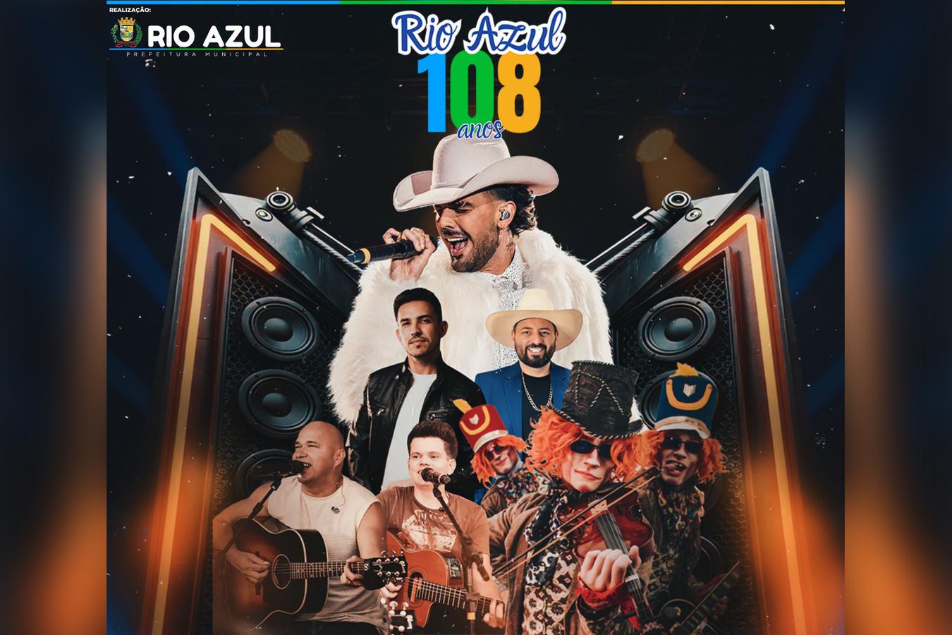 Rio Azul comemora 108 anos de história com festivais e shows nacionais