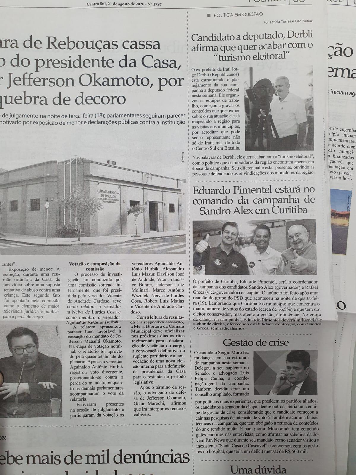 Candidato a deputado, Derbli afirma que quer acabar com o “turismo eleitoral” 1 Candidato a deputado, Derbli afirma que quer acabar com o “turismo eleitoral”