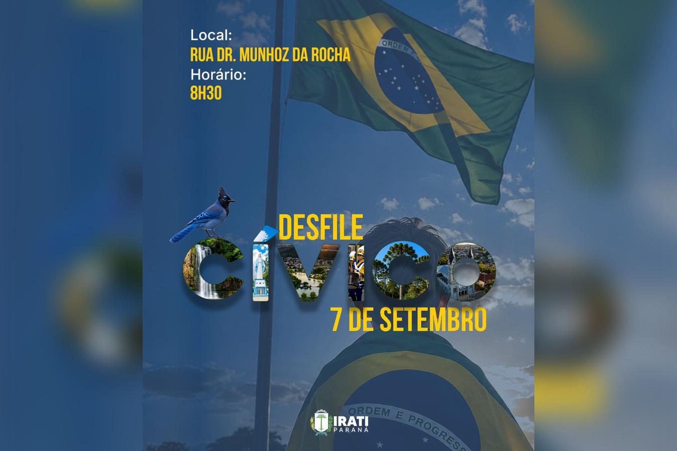 Desfile Cívico será realizado no dia 7 de setembro em Irati