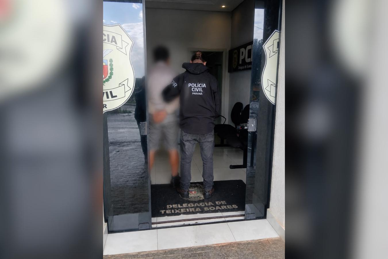 Homem em regime aberto é preso após ameaçar vítimas e se passar por integrante de facção criminosa em Teixeira Soares
