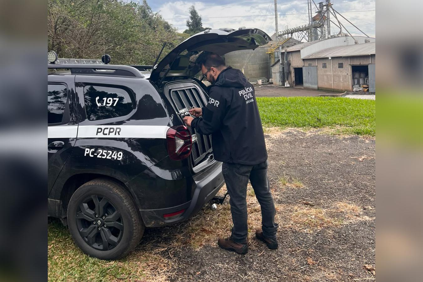 Polícia Civil prende homem em flagrante por furto de caminhão em propriedade rural de Teixeira Soares