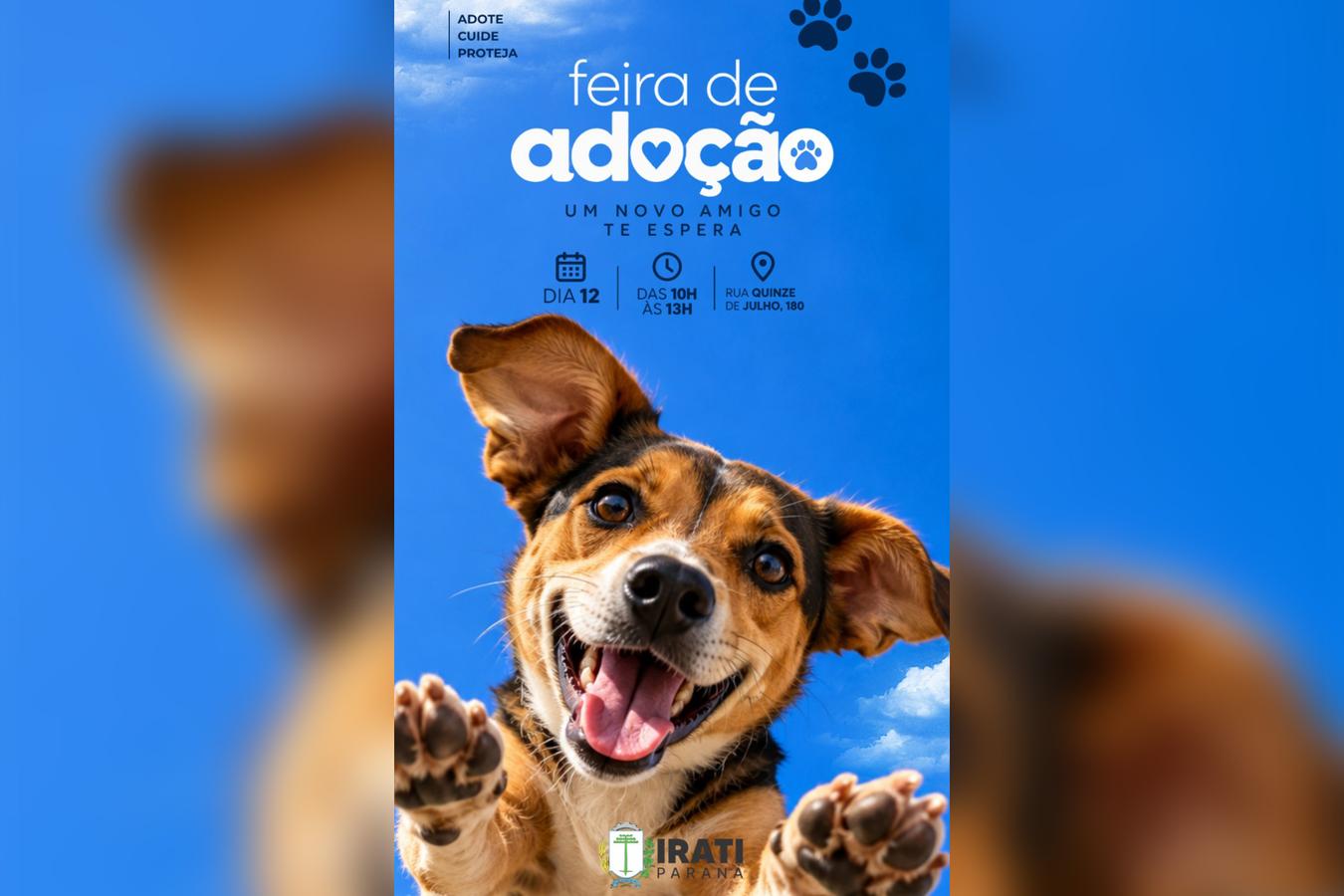 Prefeitura de Irati realizará Feira de Adoção de Animais em parceria com Unicentro