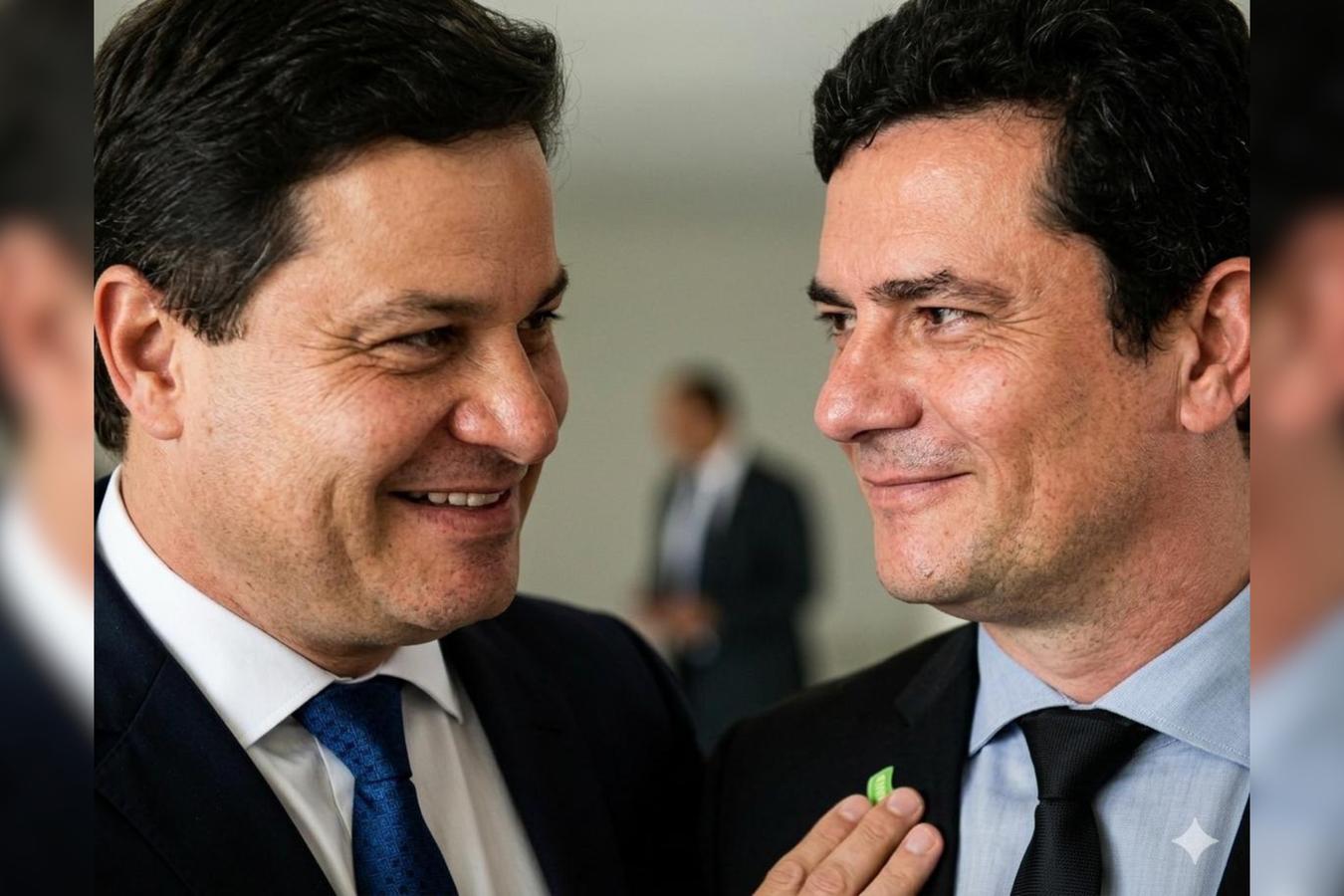 Sandro Alex avança e encosta em Sergio Moro