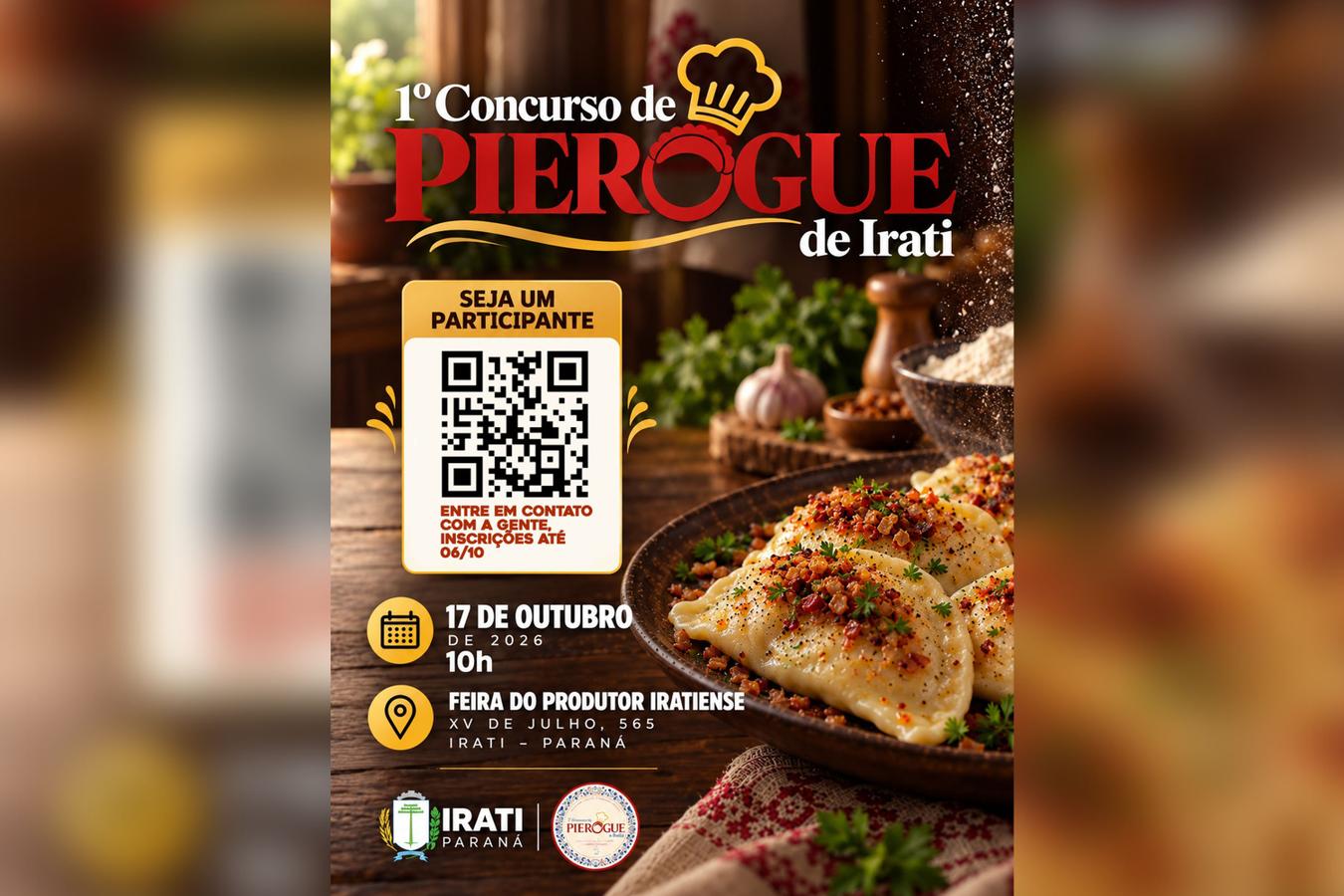 Irati promove 1º Concurso de Pierogue para valorizar a gastronomia e a cultura polonesa