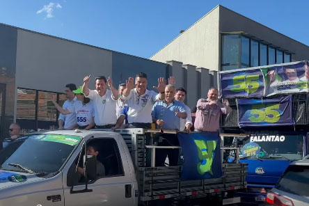 Ratinho Júnior participou de carreata em Irati